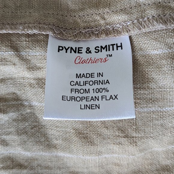 Pyne & Smith no. 16 in Creme Pinstripe, size Small - Picture 8 of 8